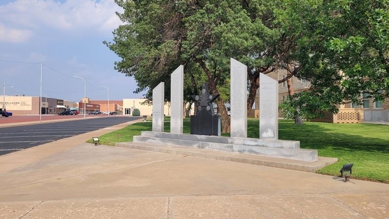 The view of the memorial along the highway. Click for full size. The view of the memorial along the highway image. Click for full size.