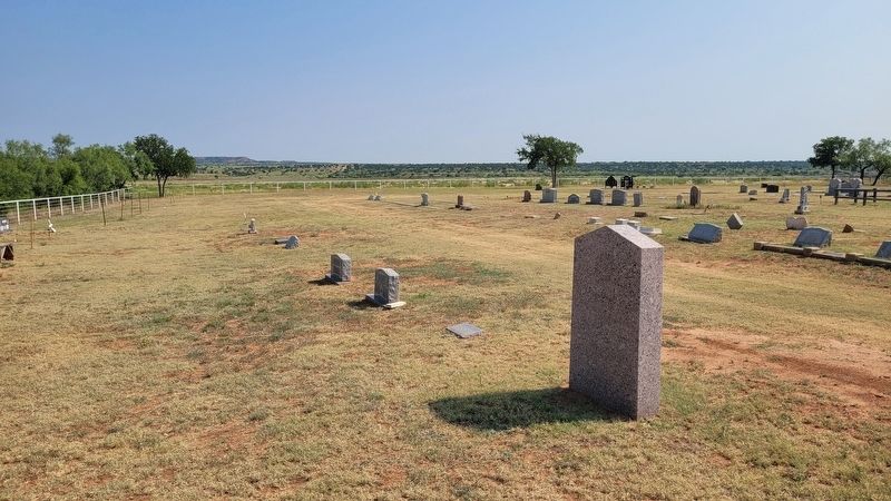 The view of the Leo Roark Marker in the Guthrie Cemetery image. Click for full size.