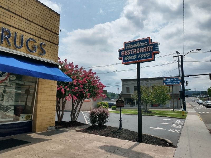 Hoskins Drug Store Marker image. Click for full size.
