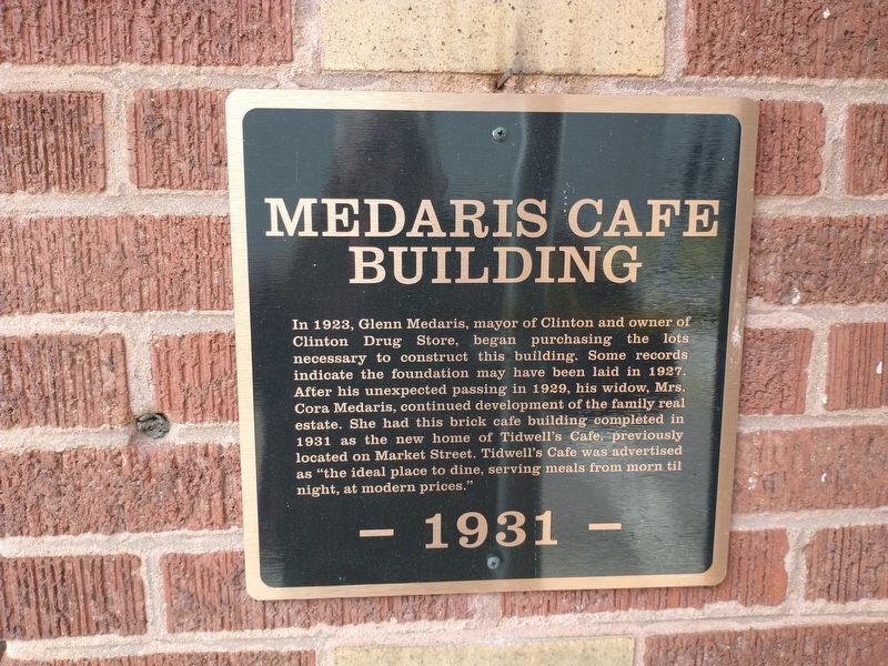 Medaris Café Building Marker. Click for full size. Medaris Café Building Marker image. Click for full size.