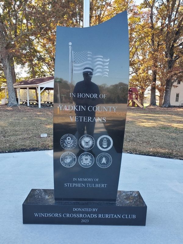 In Honor of Yadkin County Veterans Marker image. Click for full size.