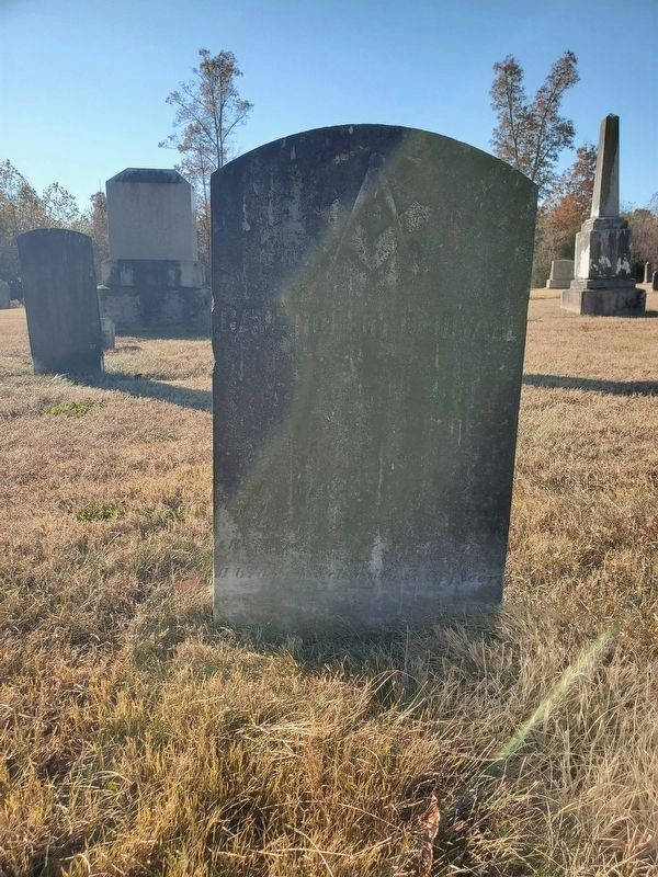 Gravesite of Captain Robert Carson Duvall at Flat Rock Baptist Church (referred to in the marker). Click for full size. Gravesite of Captain Robert Carson Duvall at Flat Rock Baptist Church (referred to in the marker) image. Click for full size.