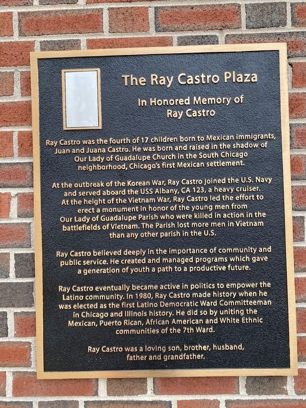 The Ray Castro Plaza Marker. Click for full size. The Ray Castro Plaza Marker image. Click for full size.