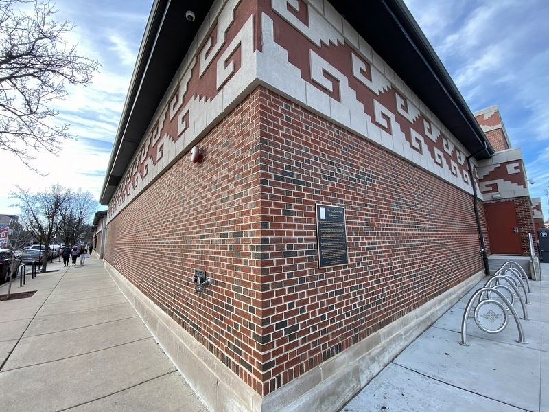 Marker on corner of the museum building. Click for full size. Marker on corner of the museum building image. Click for full size.