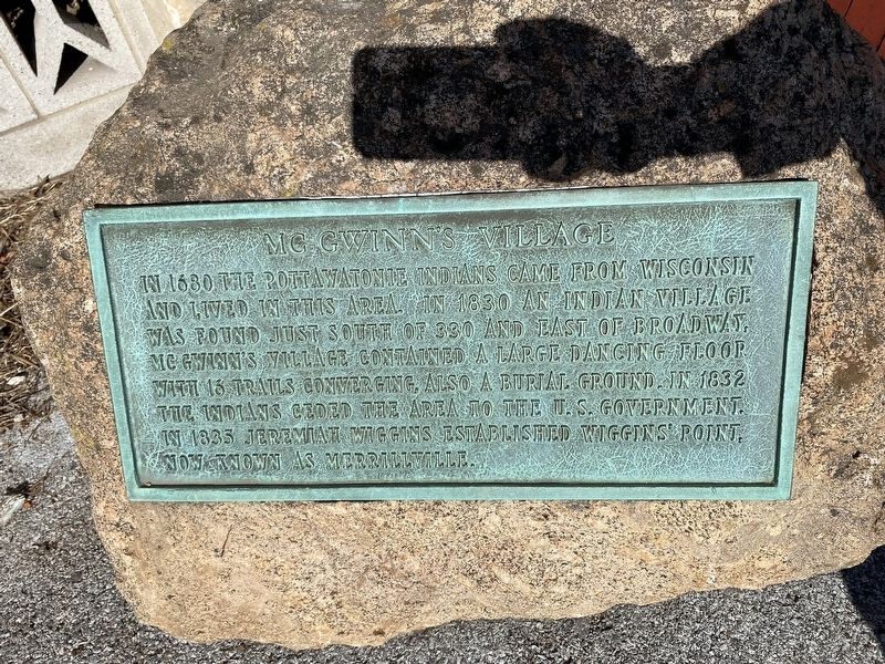McGwinns Village Marker. Click for full size. McGwinns Village Marker image. Click for full size.