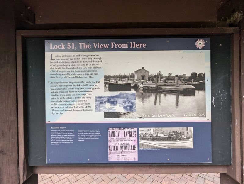Lock 51 Marker The View from here display image. Click for full size.