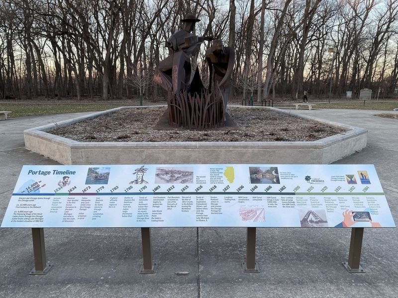 Chicago Portage Timeline Marker image. Click for full size.