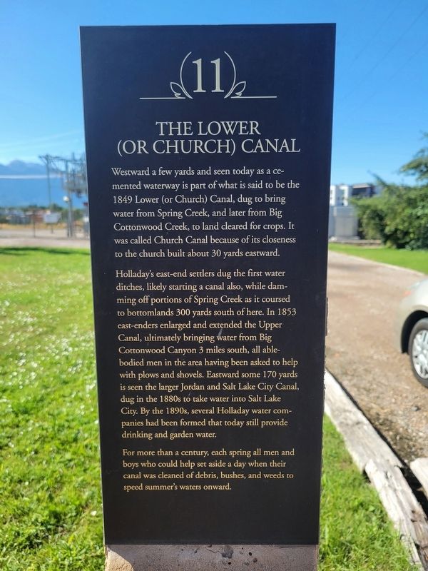 The Lower (or Church) Canal Marker. Click for full size. The Lower (or Church) Canal Marker image. Click for full size.