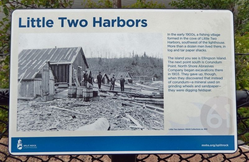 Little Two Harbors Marker. Click for full size. Little Two Harbors Marker image. Click for full size.