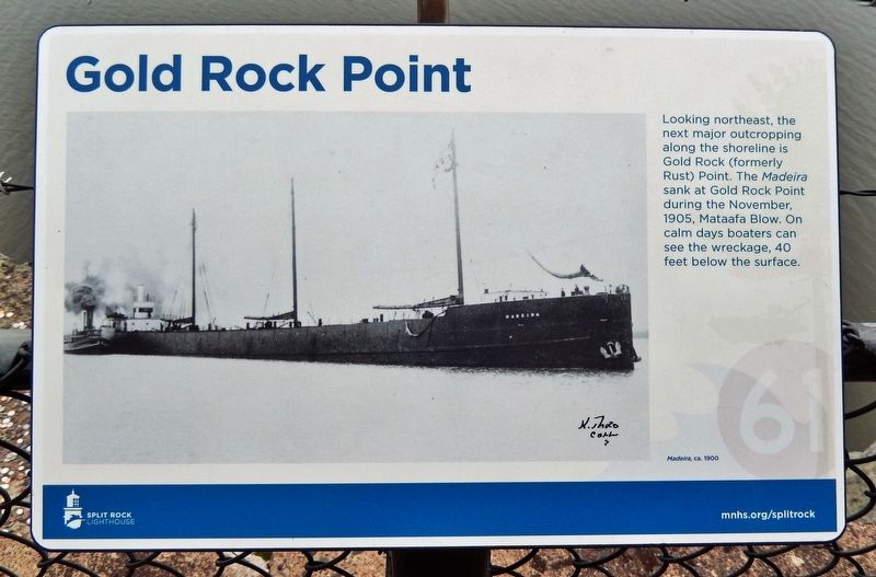 Gold Rock Point Marker. Click for full size. Gold Rock Point Marker image. Click for full size.