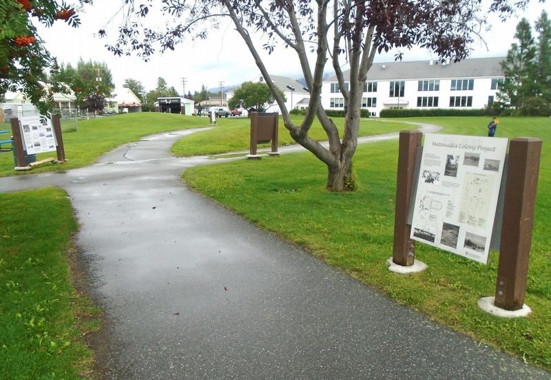 Matanuska Colony Project Marker. Click for full size. Matanuska Colony Project Marker image. Click for full size.