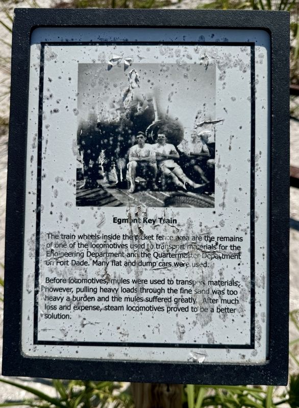 Egmont Key Train Marker. Click for full size. Egmont Key Train Marker image. Click for full size.
