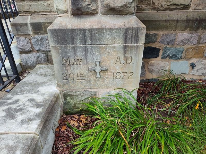 St. Paul's Episcopal Church 1872 Cornerstone image. Click for full size.