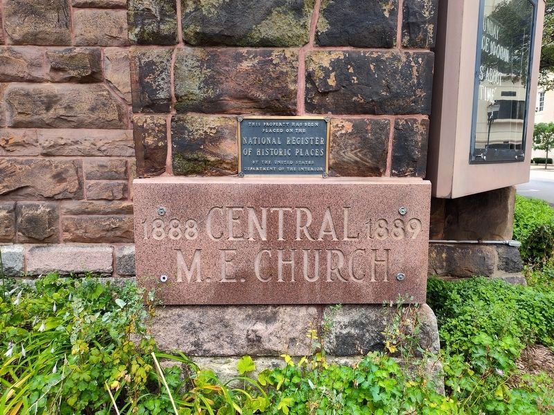 Central United Methodist Church Cornerstone. Click for full size. Central United Methodist Church Cornerstone image. Click for full size.