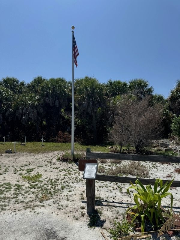 Egmont Key Lighthouse Cemetery Marker. Click for full size. Egmont Key Lighthouse Cemetery Marker image. Click for full size.