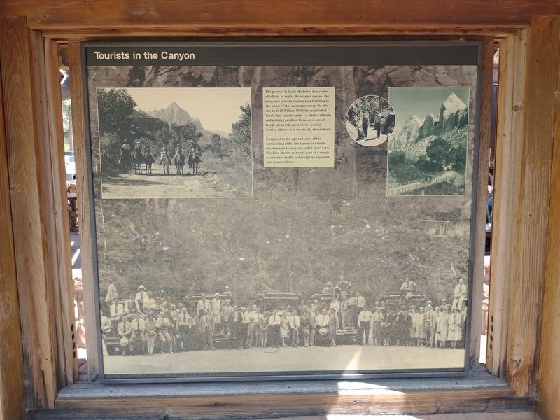 Tourists in the Canyon Marker image. Click for full size.