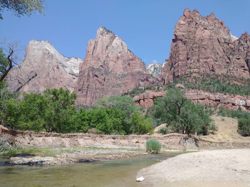 The Court of the Patriarchs and the Virgin River. image. Click for full size.