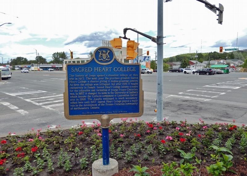 Sacred Heart College Marker (<i>English</i>). Click for full size. Sacred Heart College Marker (<i>English</i>) image. Click for full size.