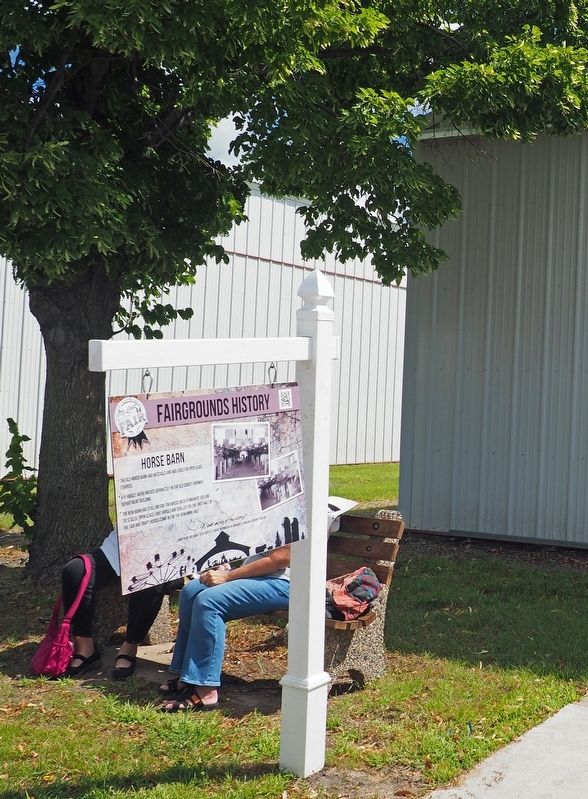 Horse Barn Marker at the McLeod County Fairgrounds. Click for full size. Horse Barn Marker at the McLeod County Fairgrounds image. Click for full size.