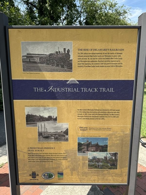 The Industrial Track Trail Marker. Click for full size. The Industrial Track Trail Marker image. Click for full size.