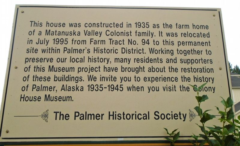Colony House Museum Marker image. Click for full size.