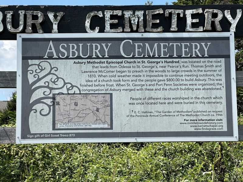 Asbury Cemetery Marker image. Click for full size.