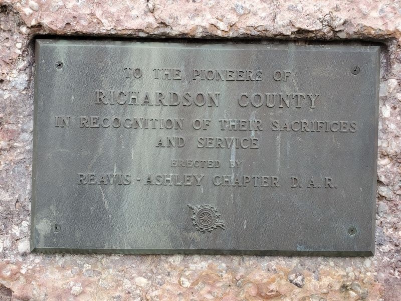 To the Pioneers of Richardson County Marker image. Click for full size.