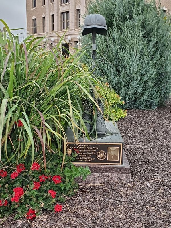 Sgt. Nicholas Santo Nolte Memorial. Click for full size. Sgt. Nicholas Santo Nolte Memorial image. Click for full size.