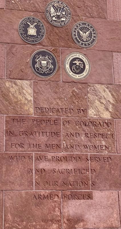 Colorado State Veterans Memorial image. Click for full size.