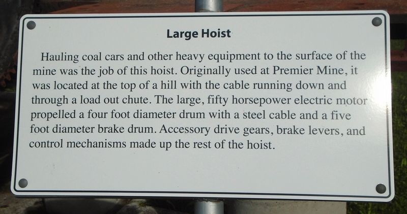 Large Hoist Marker. Click for full size. Large Hoist Marker image. Click for full size.