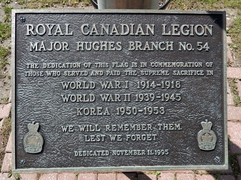 Royal Canadian Legion Marker image. Click for full size.