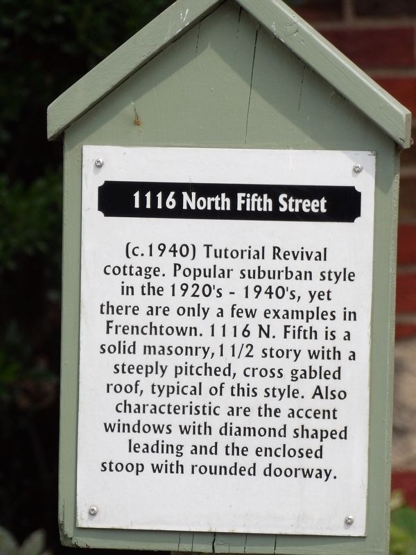 1116 North Fifth Street Marker image. Click for full size.