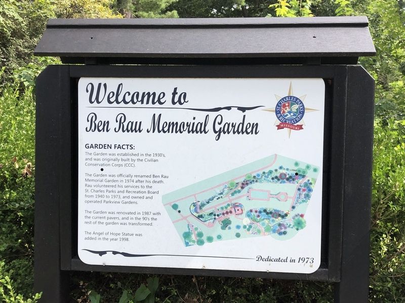 Welcome to Ben Rau Memorial Garden Marker image. Click for full size.