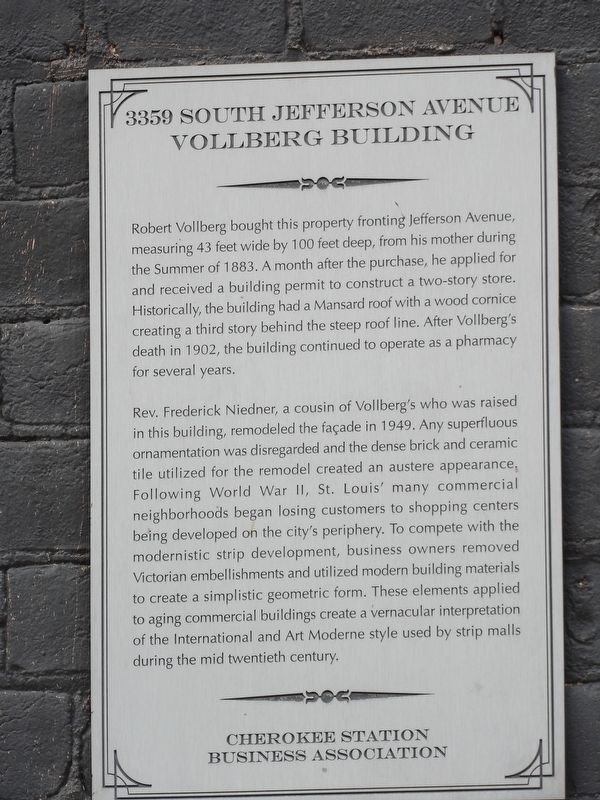 3350 South Jefferson Avenue Marker image. Click for full size.