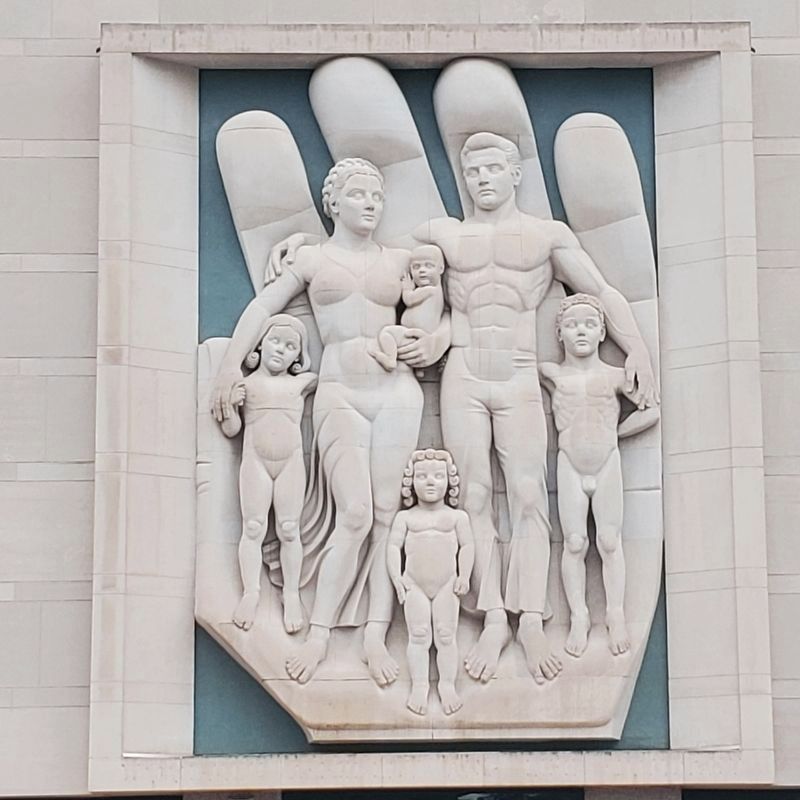 The Protecting Hand Sculpture image. Click for full size.