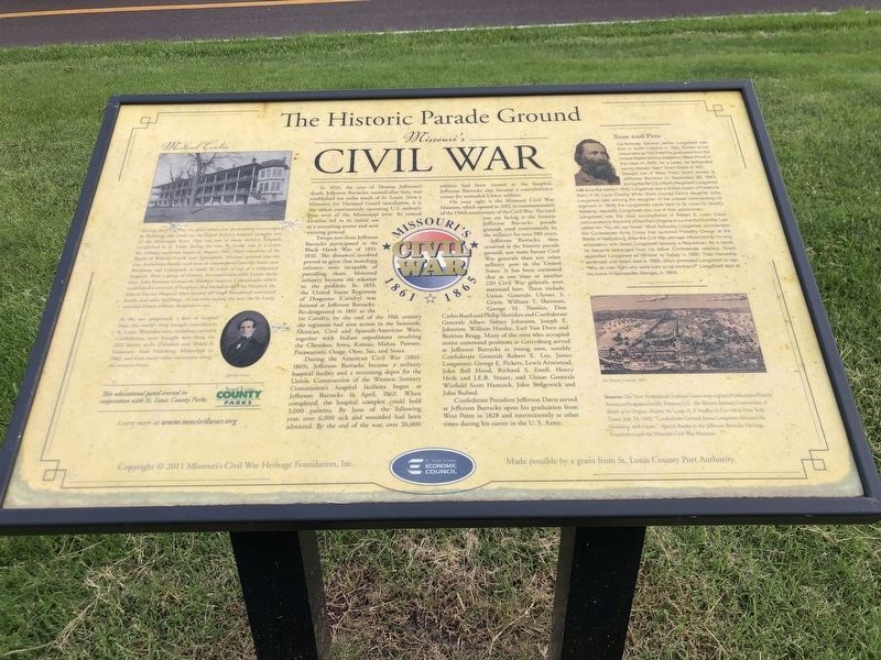 The Historic Parade Ground Marker image. Click for full size.