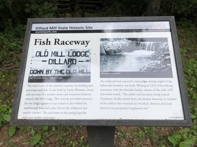 Fish Raceway Marker. Click for full size. Fish Raceway Marker image. Click for full size.