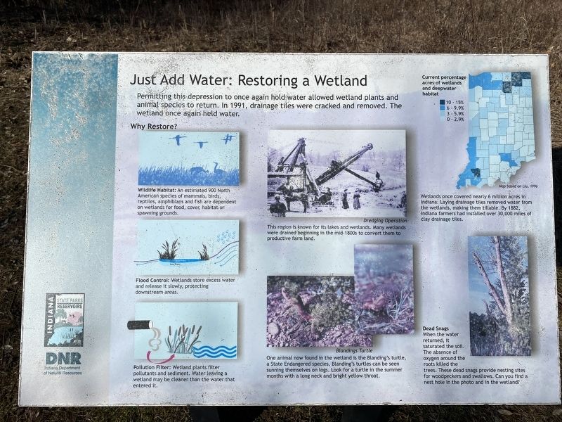 Just Add Water: Restoring a Wetland Marker image. Click for full size.
