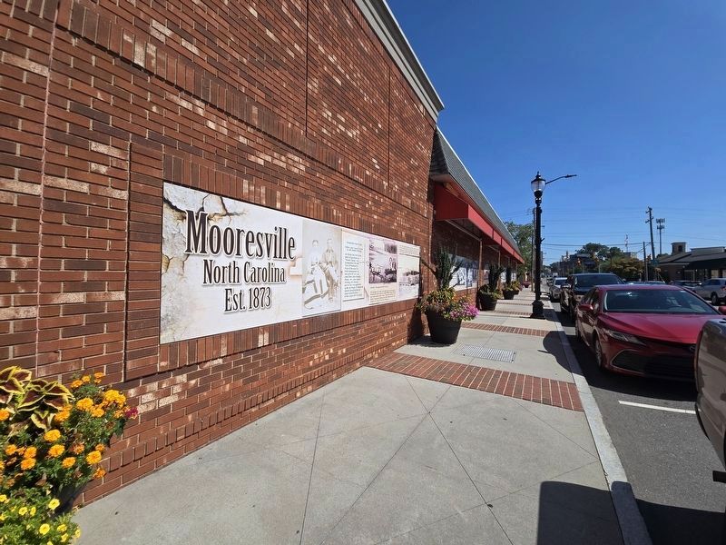 Mooresville mural looking north along N Main St image. Click for full size.