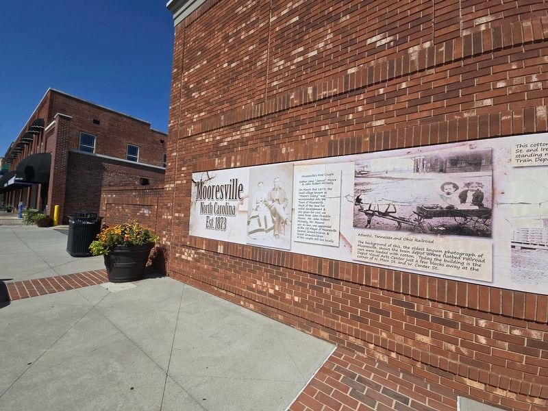 Mooresville mural looking south along N Main St image. Click for full size.
