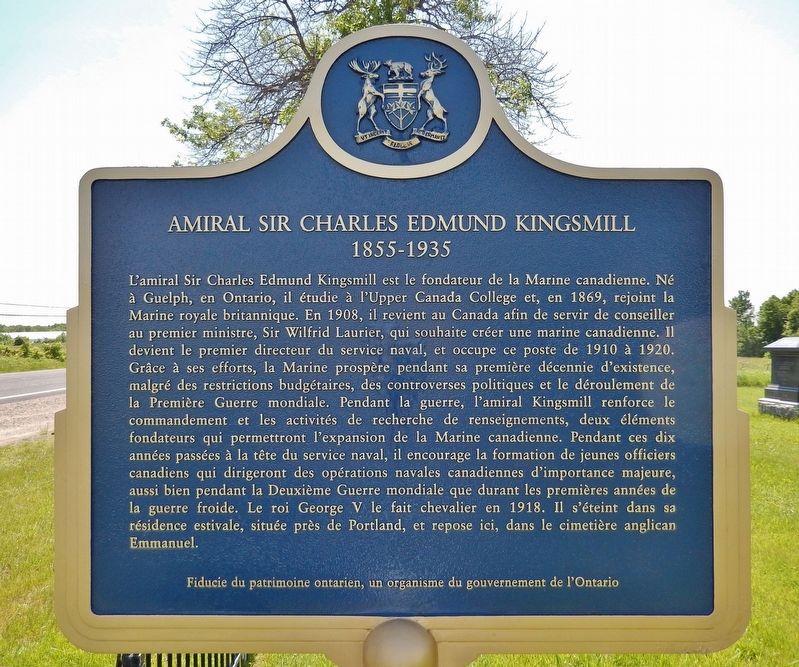 Admiral Sir Charles Edmund Kingsmill Marker (<i>Fran�ais</i>) image. Click for full size.