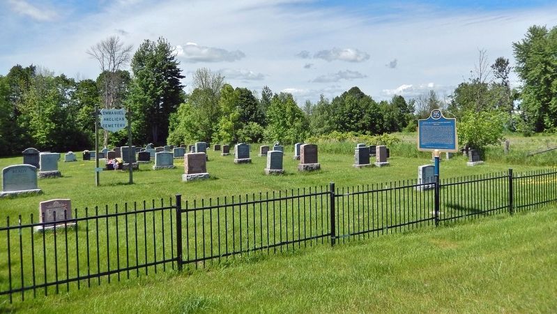 Admiral Sir Charles Edmund Kingsmill Marker<br>& Emmanuel Anglican Cemetery (<i>looking north</i>) image. Click for full size.