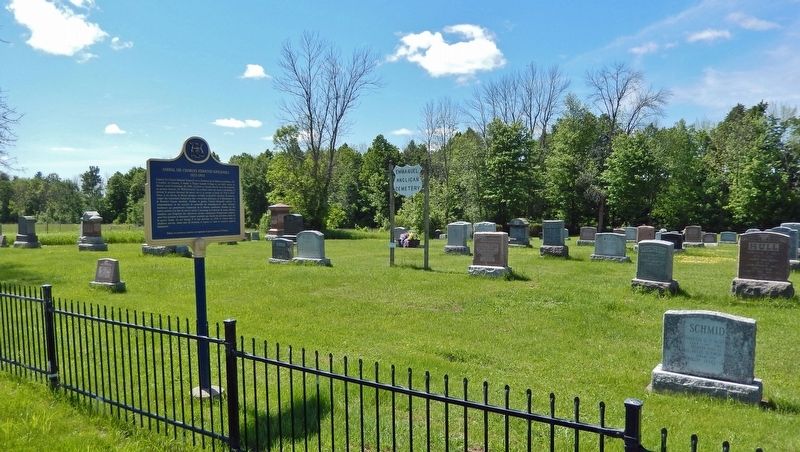 Admiral Sir Charles Edmund Kingsmill Marker<br>& Emmanuel Anglican Cemetery (<i>looking south</i>) image. Click for full size.