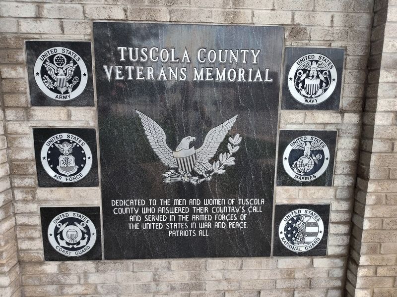 Tuscola County Veterans Memorial Marker. Click for full size. Tuscola County Veterans Memorial Marker image. Click for full size.