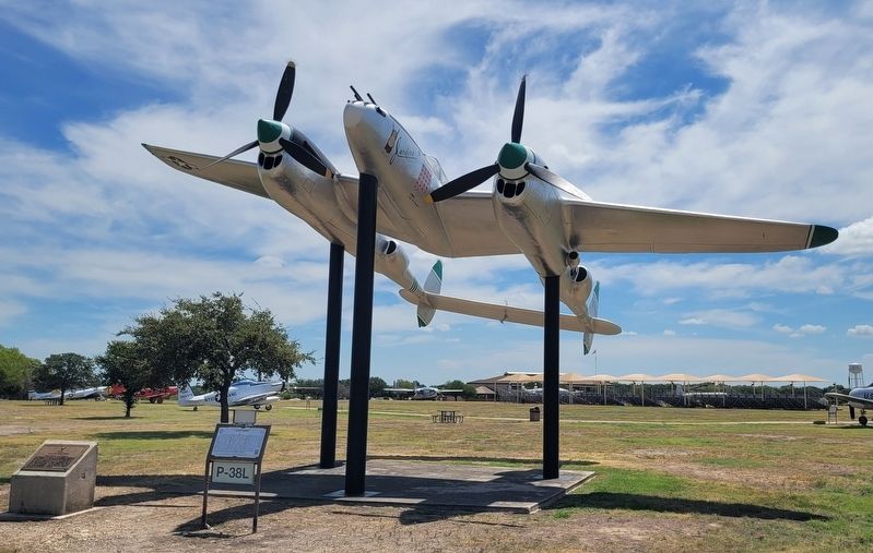 P-38L "Lightning" and Marker. Click for full size. P-38L "Lightning" and Marker image. Click for full size.
