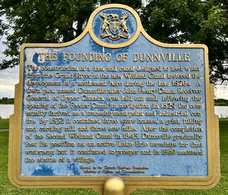 The Founding of Dunnville Marker. Click for full size. The Founding of Dunnville Marker image. Click for full size.