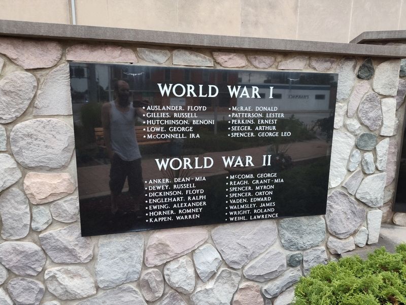 Cass City Veterans' War Memorial. Click for full size. Cass City Veterans' War Memorial image. Click for full size.