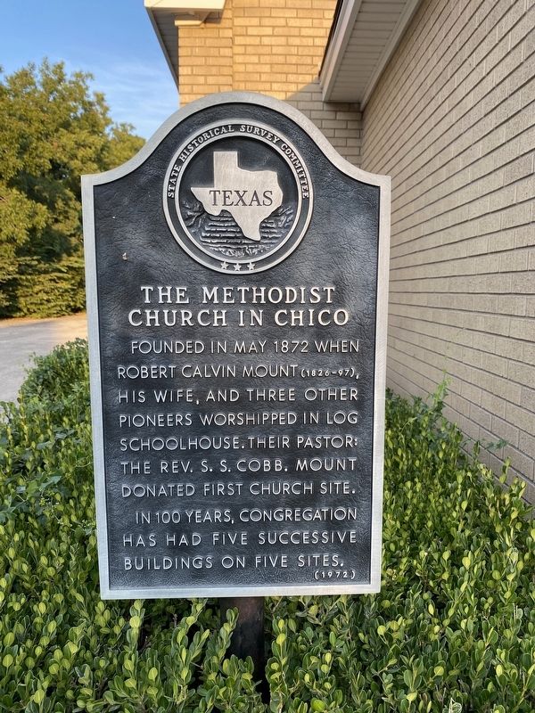 The Methodist Church in Chico Marker. Click for full size. The Methodist Church in Chico Marker image. Click for full size.