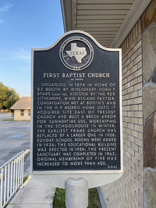 First Baptist Church of Chico Marker image. Click for full size.