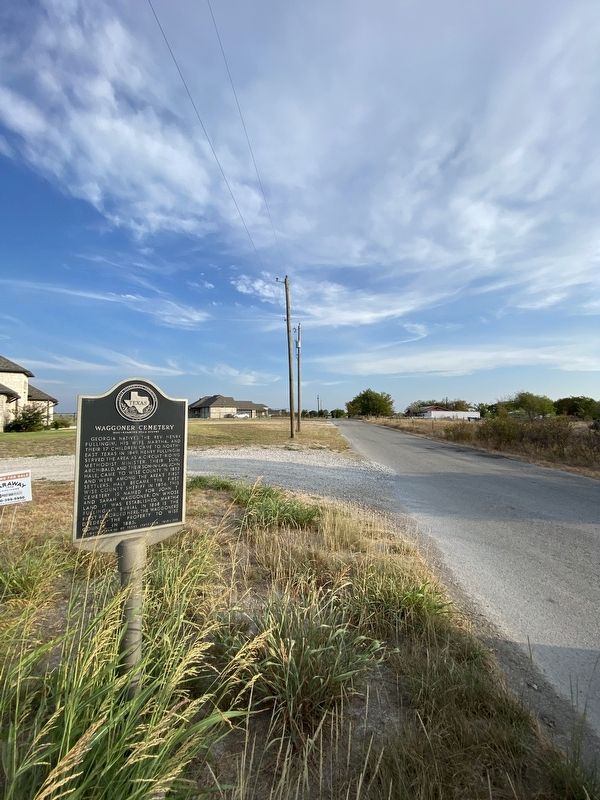 Waggoner Cemetery Marker image. Click for full size.